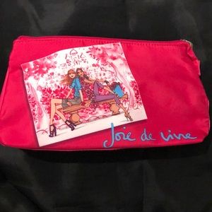 Pink zippered pouch